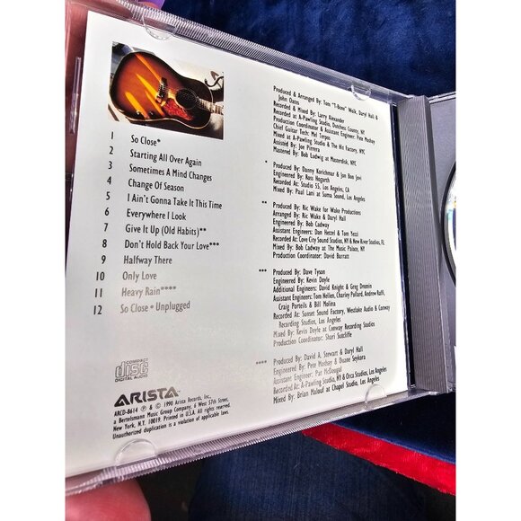 Daryl Hall John Oates - Change Of Season Arista Records 1990 - Picture 5 of 5